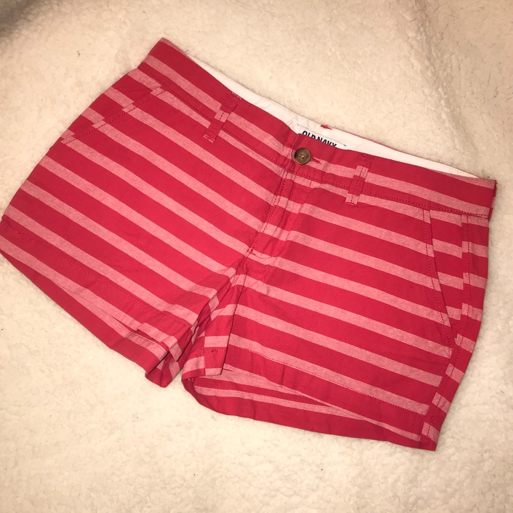 Pink Striped Shorts